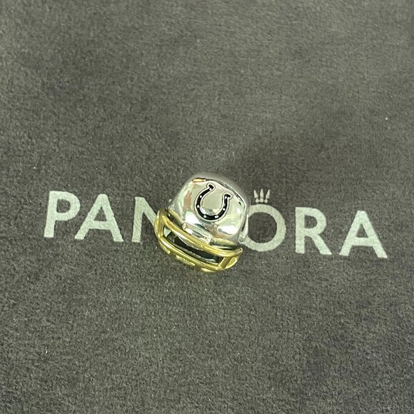 Pandora Indianapolis Colts Football Helmet Bead Charm Pendant - Picture 1 of 4